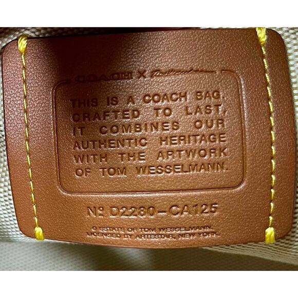 Coach CA125 Tom Wesselmann Limited Edition Rogue 25 X & CA225 Wallet - Picture 13 of 15